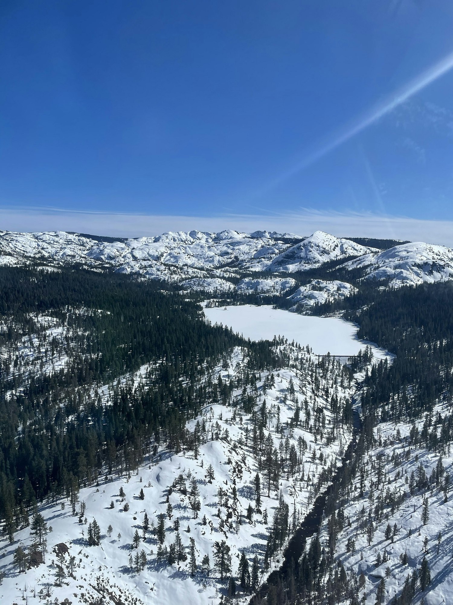 Sawmill Lake looking southeast towards Haystack Mountain and the Black Buttes.