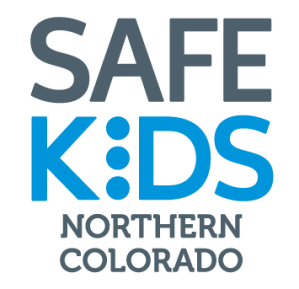 Text: "SAFE KIDS NORTHERN COLORADO" in bold letters.