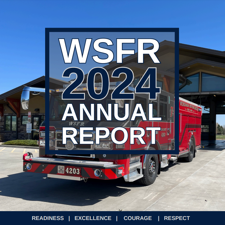 WSFR 2024 Annual Report cover featuring a fire truck.