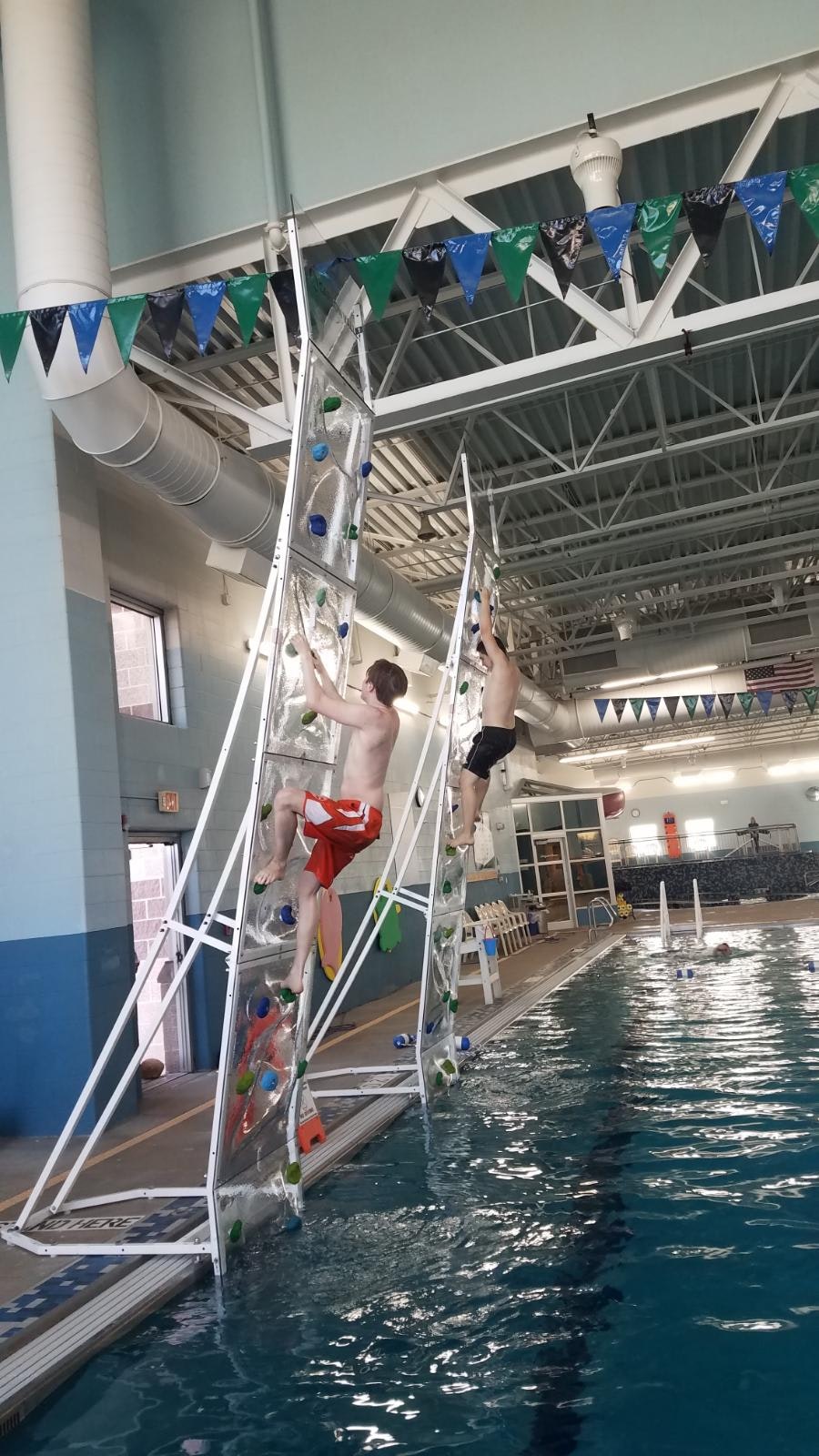 May contain: water, person, pool, and swimming pool