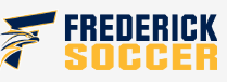 Logo for "Frederick Soccer" featuring a stylized eagle and text.