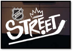 NHL Street logo with a crown and hockey stick design.
