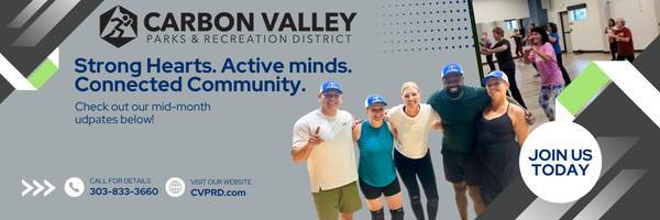 Promoting Carbon Valley Parks and Recreation District activities with a focus on community engagement and updates. Join us today!
