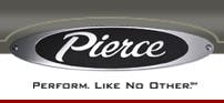 The image shows the Pierce logo with the slogan "Perform. Like No Other™" below it.