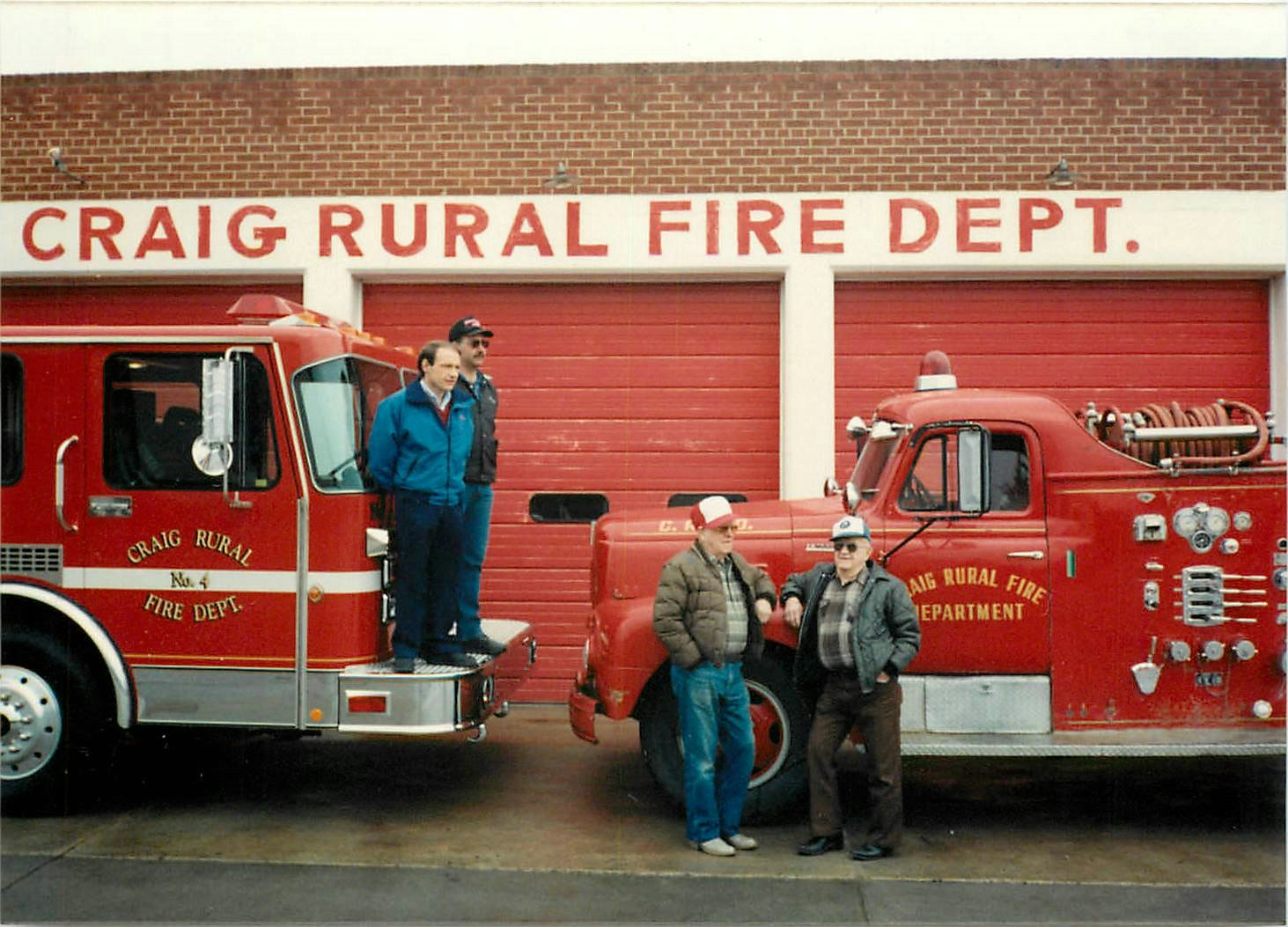 May contain: truck, transportation, vehicle, person, human, and fire truck