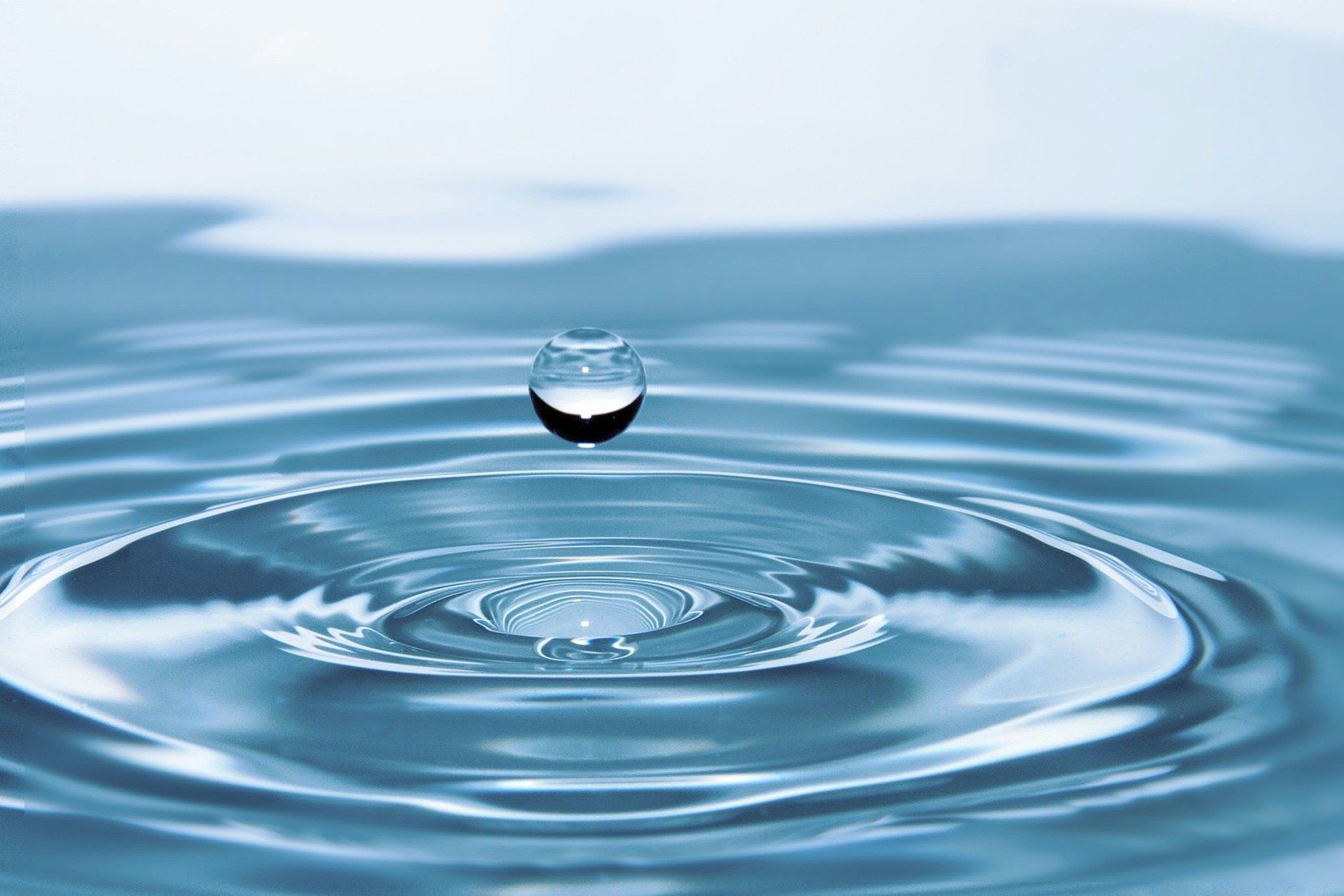 water droplet and ripple