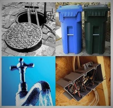 Water Sewer trash