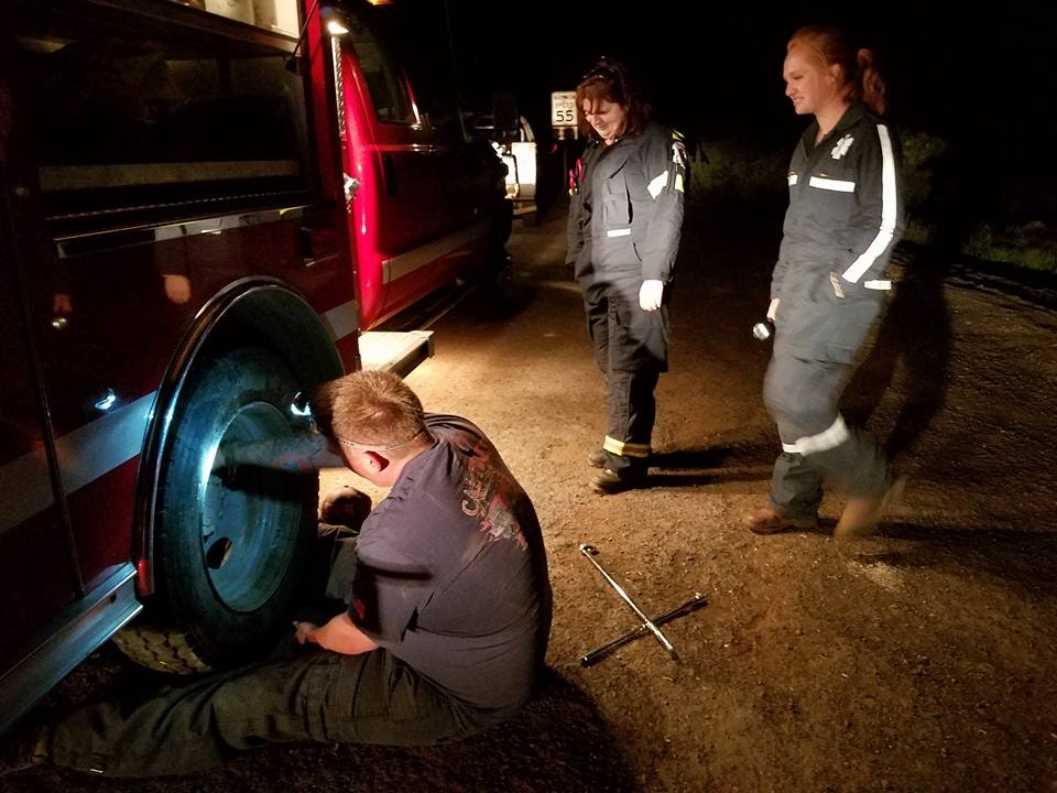 May contain: person, human, machine, wheel, and tire