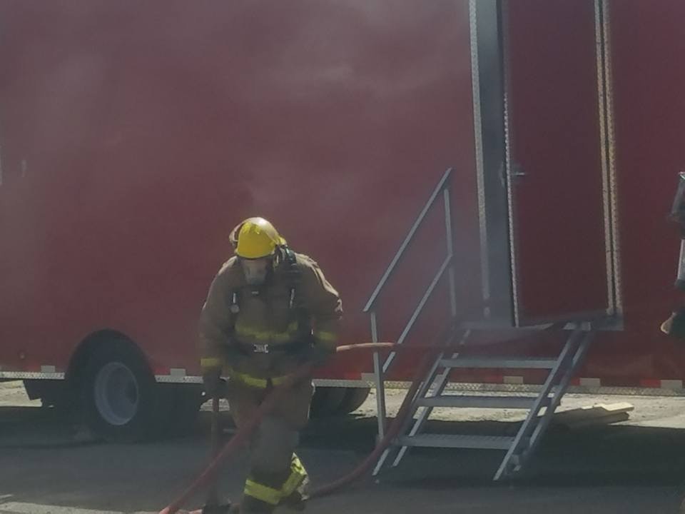 May contain: human, person, helmet, apparel, clothing, and fireman