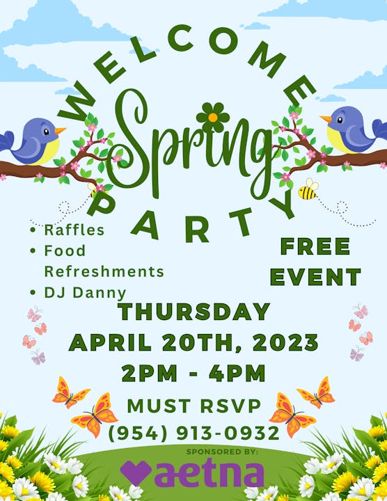 WELCOME SPRING FREE LUNCH DANCE APRIL 20TH @ 2PM