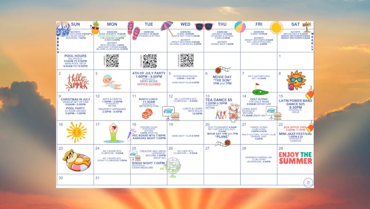 2023-07 - CALENDAR OF ACTIVITIES WITH BORDER