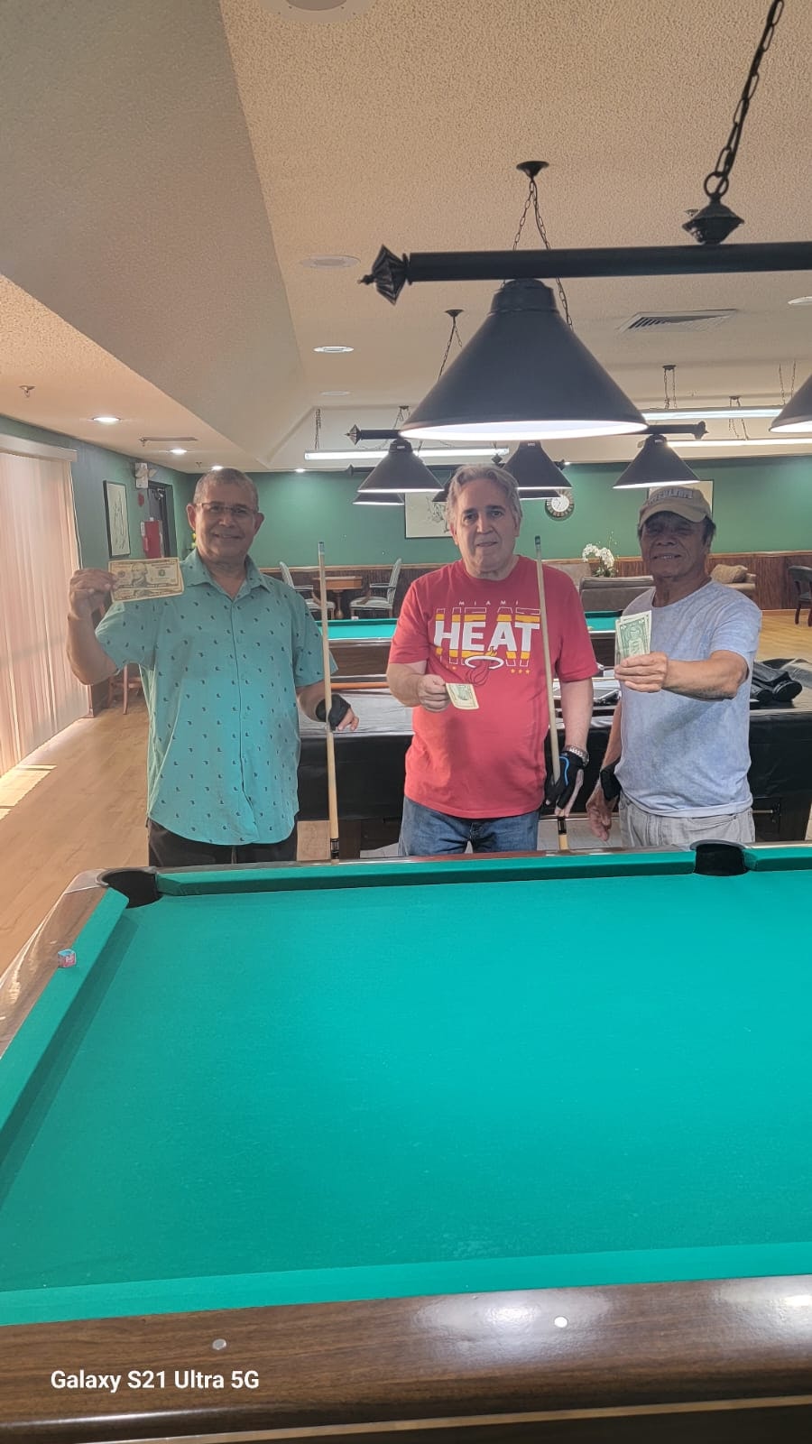 Billiard Tournament in May - 1st, 2nd and 3rd place