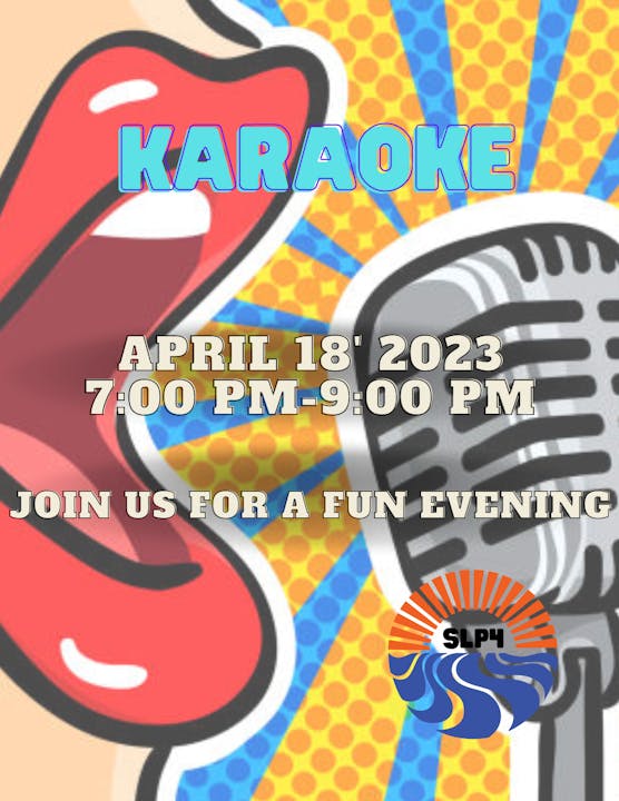 KARAOKE NIGHT APR 18TH @ 7PM