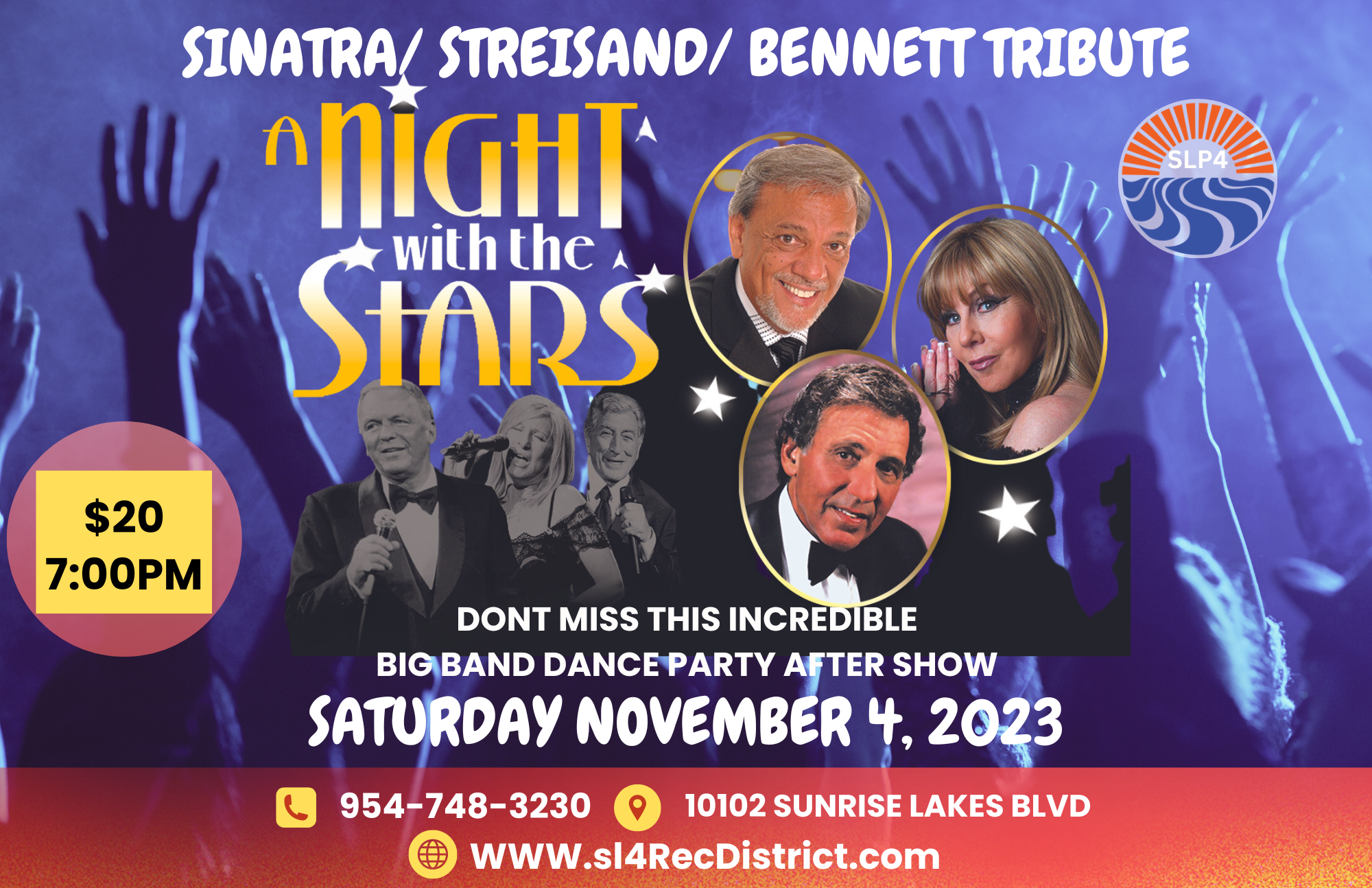 A NIGHT with the STARTS SINATRA / STREISEND / BENNET TRIBUTE 7PM $ 20