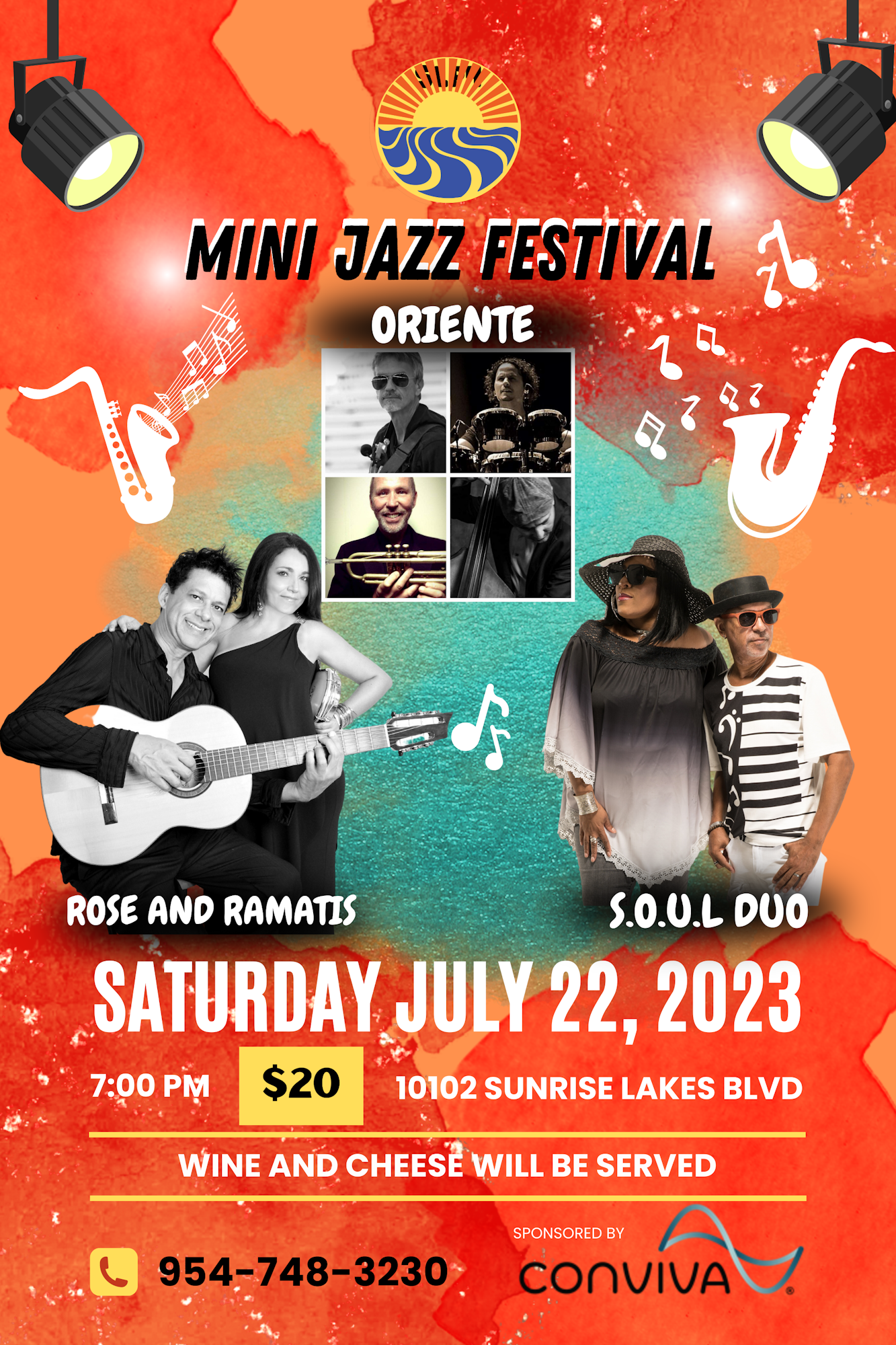 MINI JAZZ FESTIVAL - JULY 22ND 2023 ROSE AND RAMATIS + ORIENTE + SOUL DUO