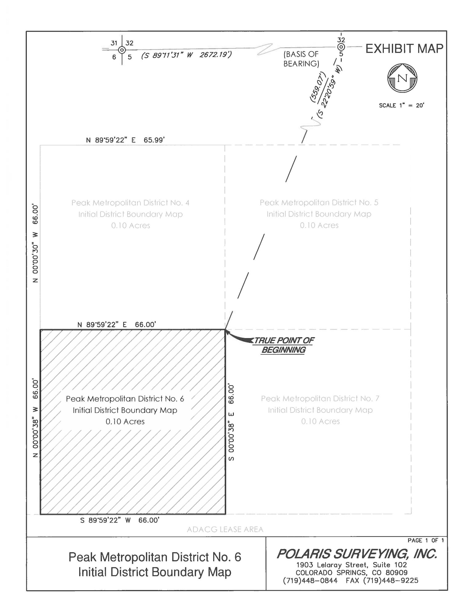 Map of the District located in Colorado Springs, Colorado
