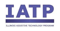 The image features the abbreviation "IATP" and the full name "Illinois Assistive Technology Program" in a simple design.