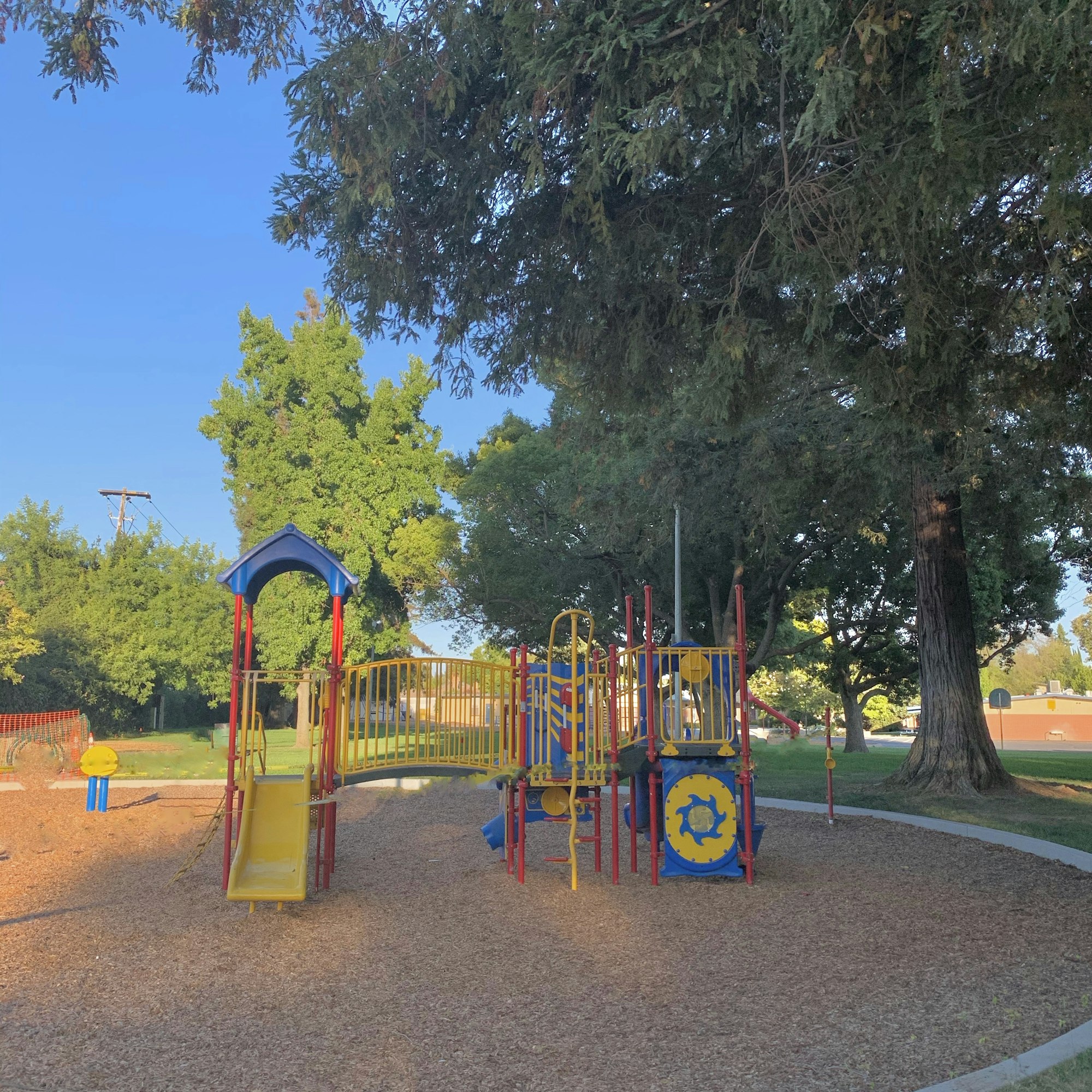 May contain: playground, play area, and gate