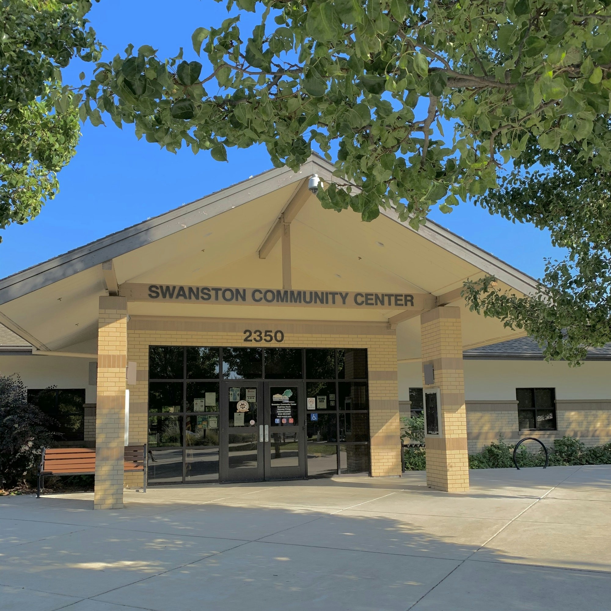 Outside of Swanston Community center building