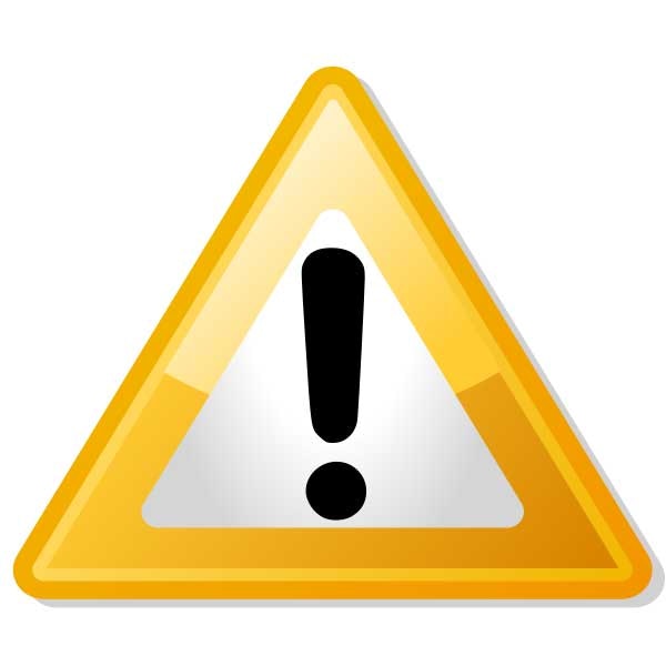 May contain: sign, symbol, triangle, and road sign
