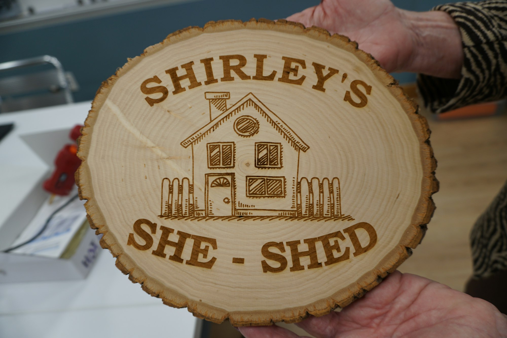May contain: wood, plywood, and person