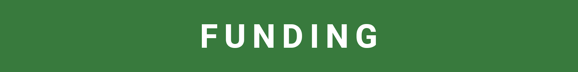 The image features the word "FUNDING" in white text on a green background.