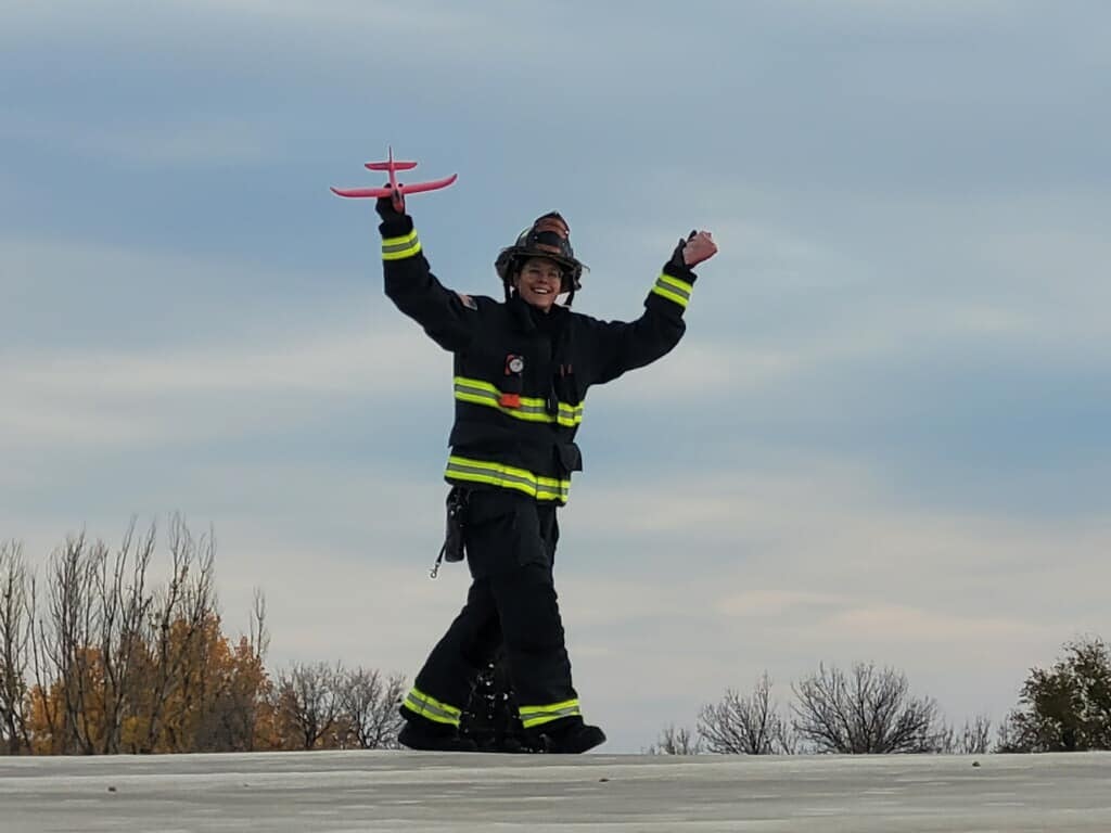 May contain: person, human, and fireman