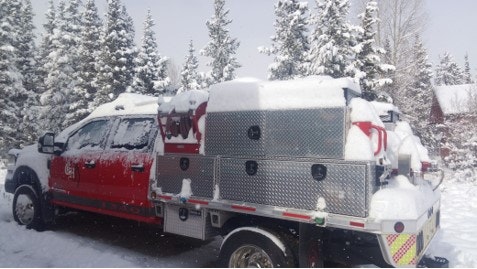 May contain: truck, vehicle, transportation, and fire truck