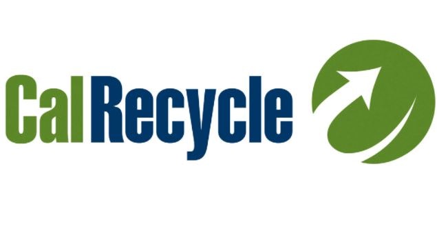 "CalRecycle" logo with a green circular arrow design.