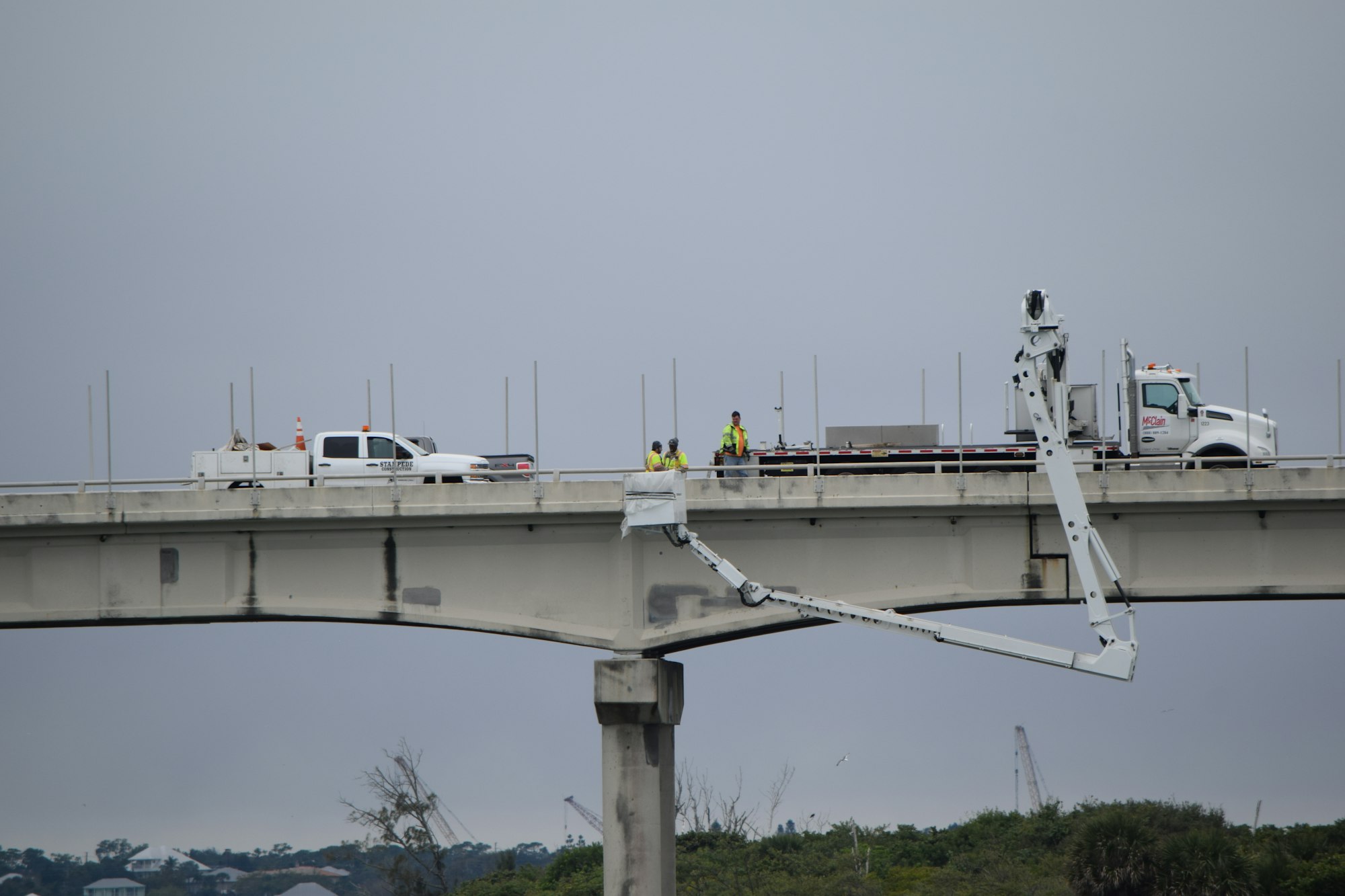May contain: road, freeway, overpass, person, and human