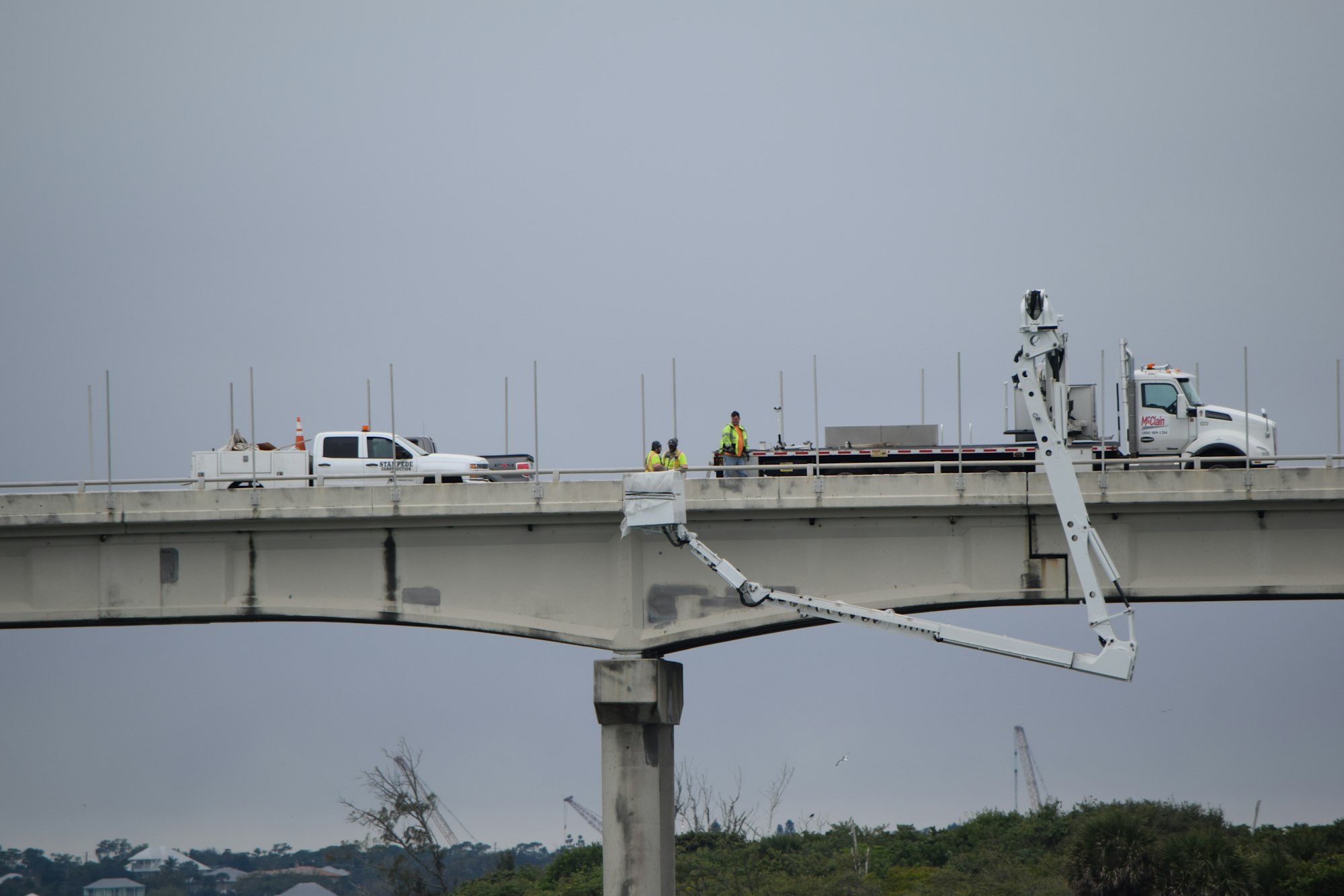 May contain: road, freeway, overpass, person, and human