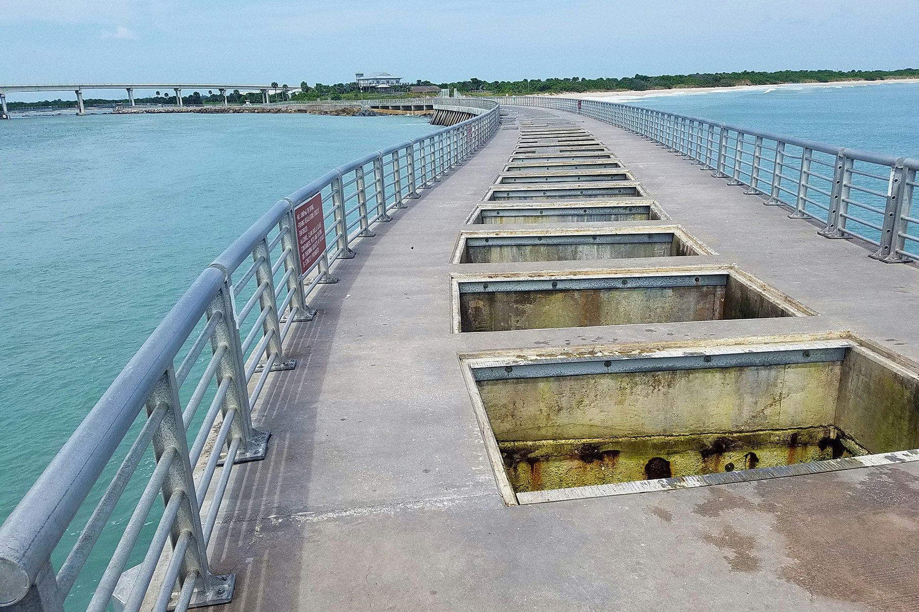 North Jetty with grates removed