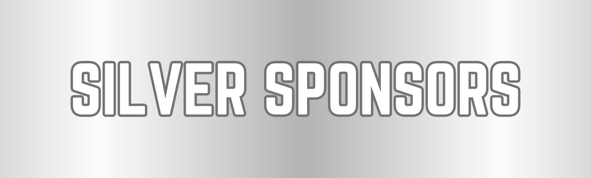 Text "SILVER SPONSORS" on a gradient background.