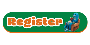 The image features a "Register" button with a cartoon character reading while sitting on a couch.