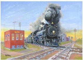 May contain: locomotive, railway, train, transportation, vehicle, engine, machine, motor, and steam engine