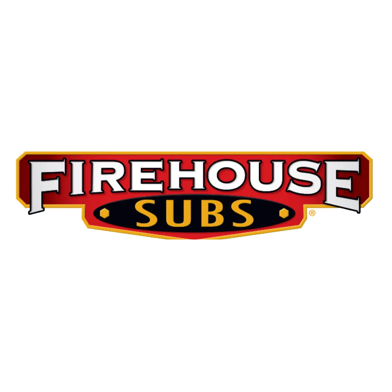 Firehouse Subs logo with red, black, and yellow design.
