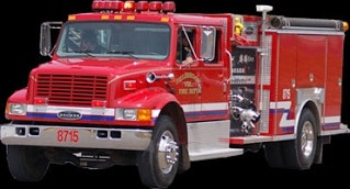 May contain: fire truck, truck, vehicle, and transportation