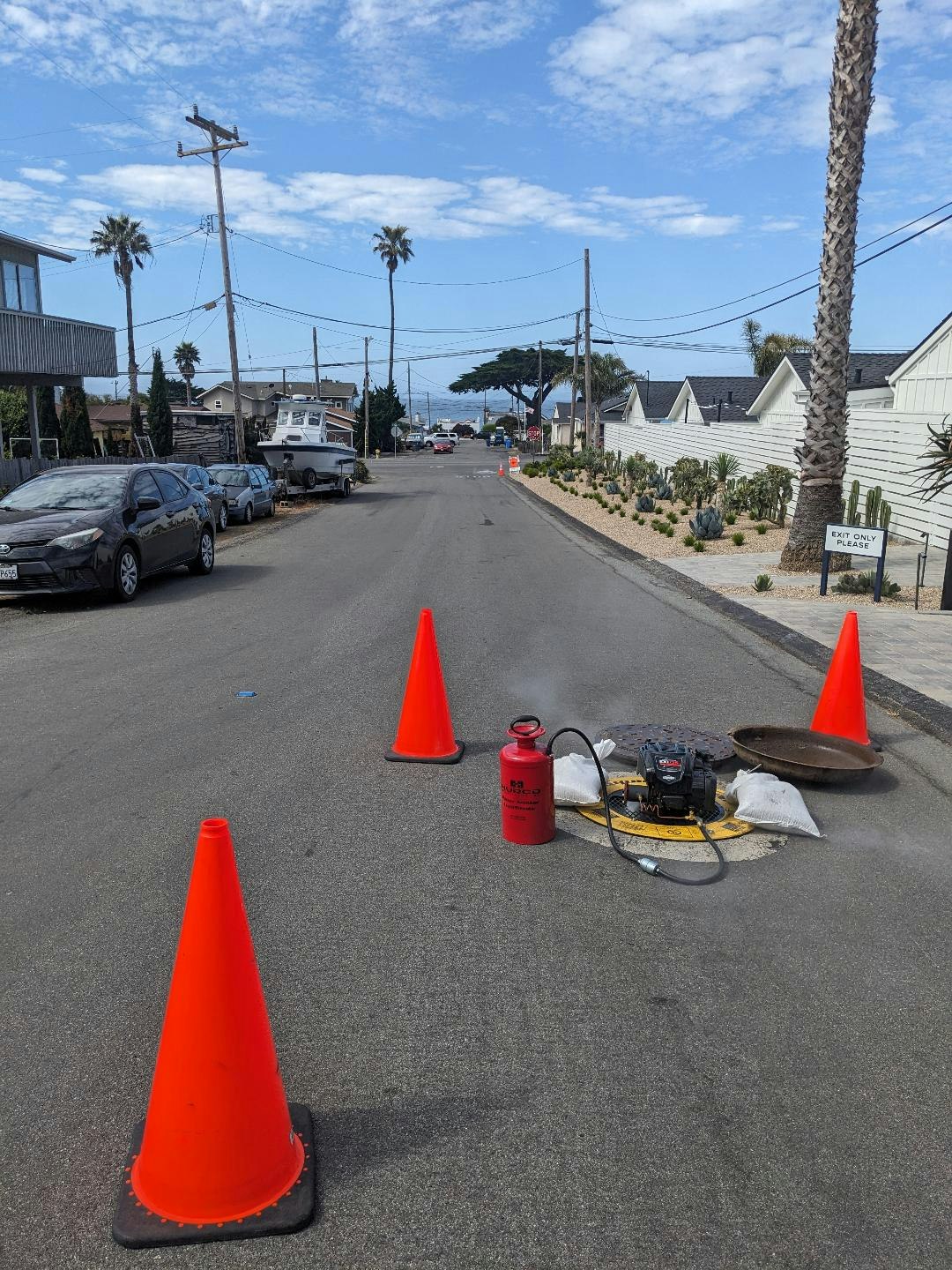 May contain: car, transportation, vehicle, person, and worker