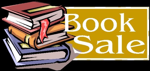 An illustration of stacked books with a prominent "Book Sale" message. Perfect for promoting a sale event on books!
