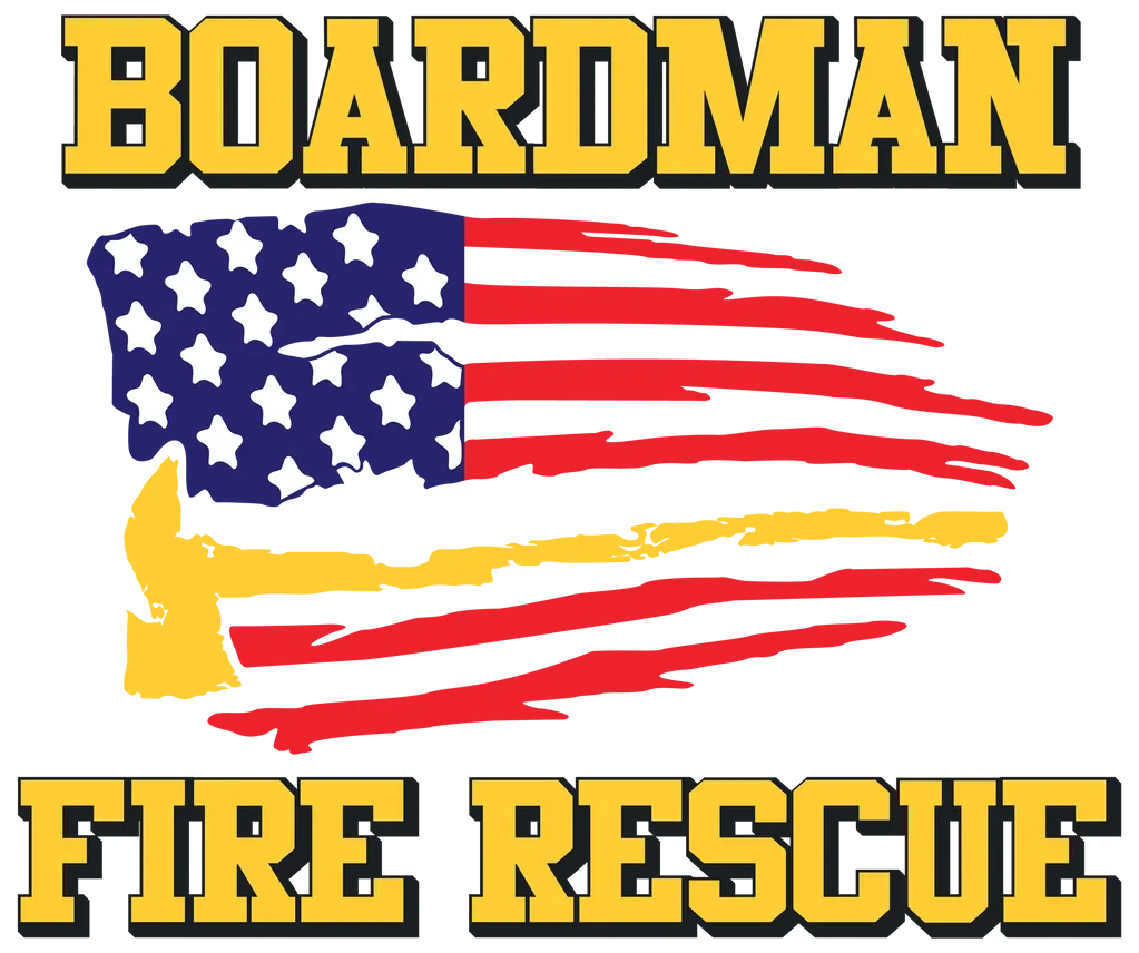 Boardman Fire Rescue Logo American Flag