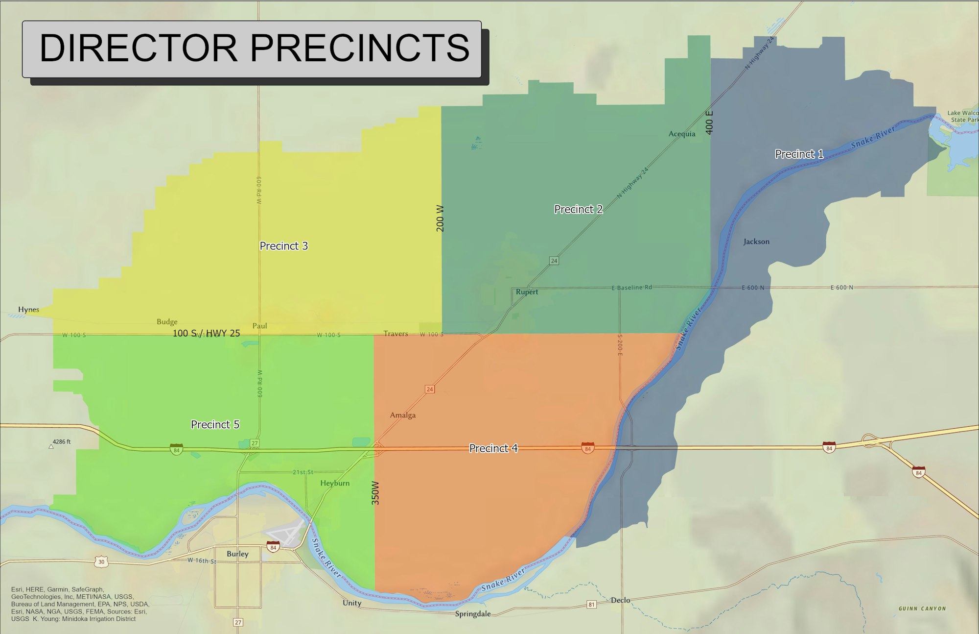 Map of Director Precincts