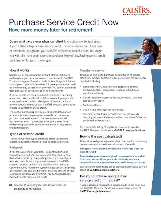 Near retirement publications - CalSTRS