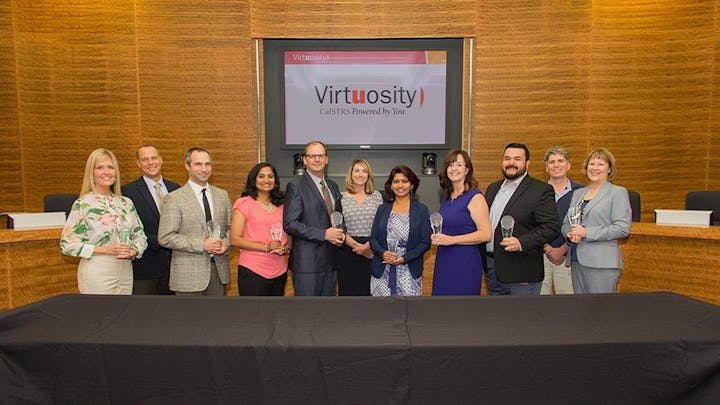 CalSTRS staff receiving awards