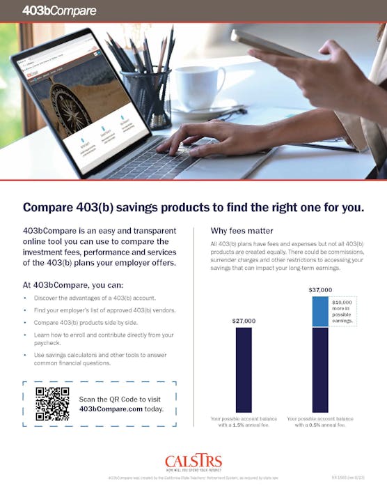 Compare 403(b) savings products to find the right one for you