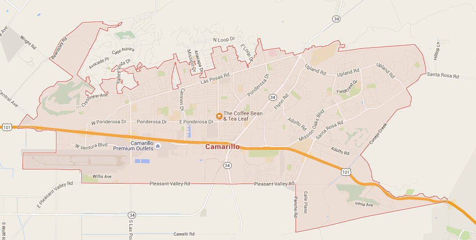 Camarillo map