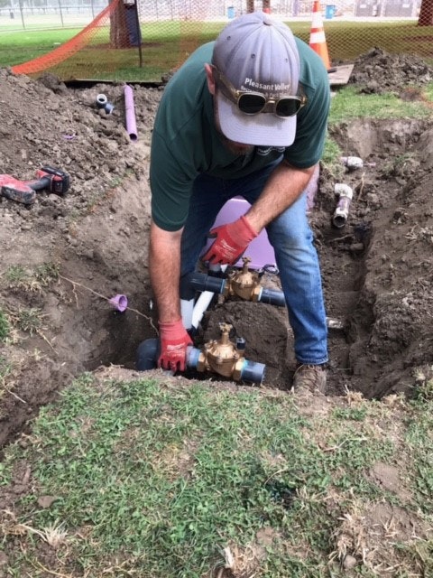 May contain: soil, clothing, glove, adult, male, man, person, accessories, glasses, garden, nature, outdoors, grass, and plant