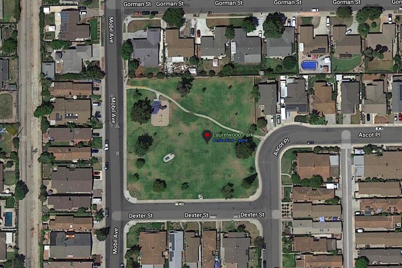 Laurelwood Park map