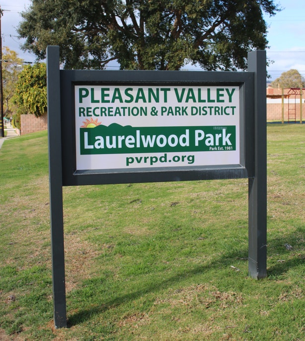 Laurelwood Park sign