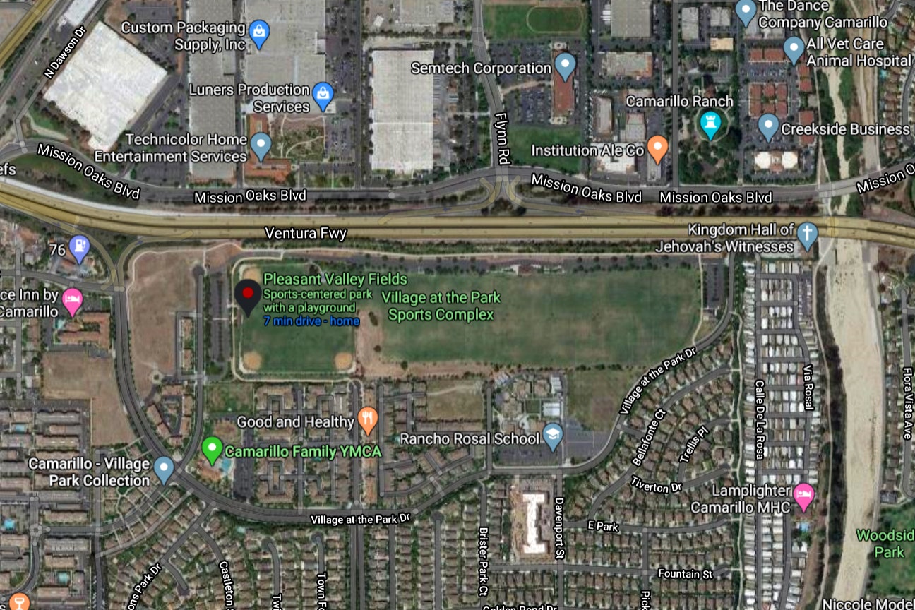 Pleasant Valley Fields map