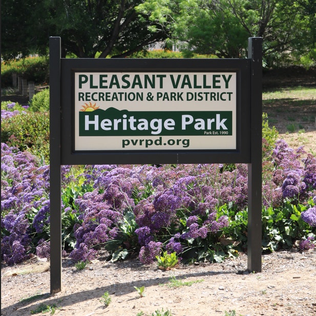 Heritage Park sign